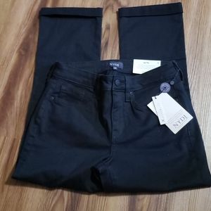 NYDJ BLACK CROP JEANS SIZE 0 NEW
